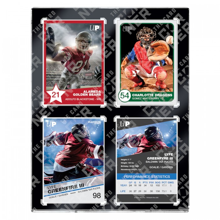 Black Border one touch holds 4 cards 35 pt 4 darabos tartó