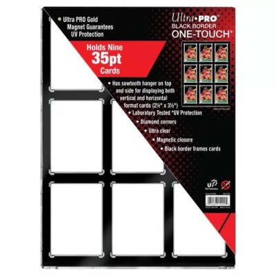 Ultra Pro 9 cards black border mágneses tok