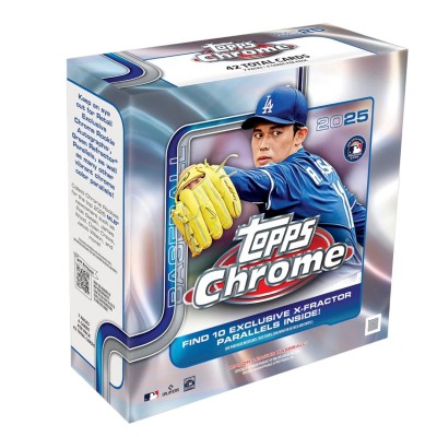 Topps Chrome Baseball 2025 Megabox doboz
