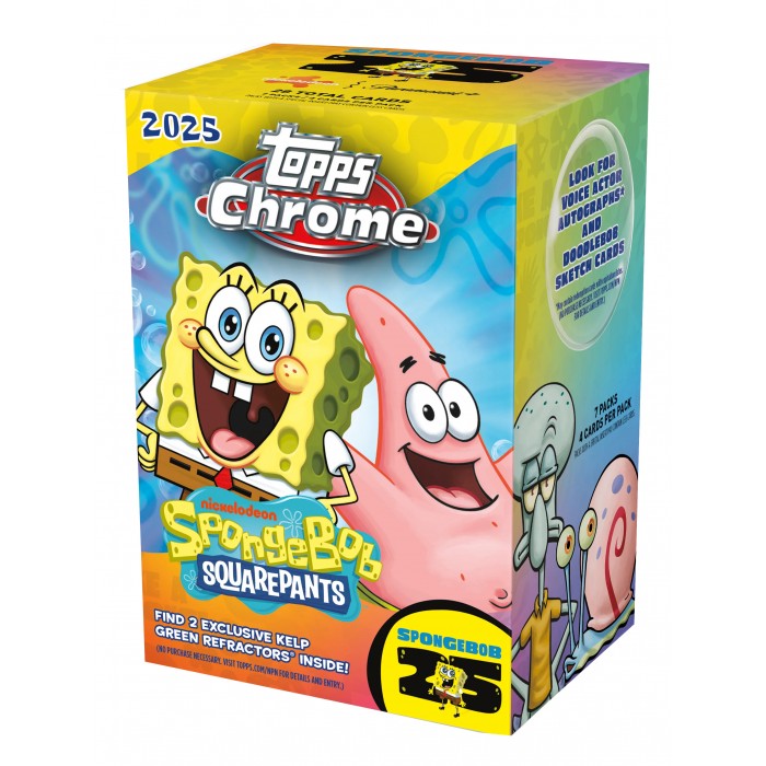 Topps Chrome SpongeBob 2025 Value doboz