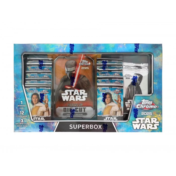 Topps Chrome Star Wars Superbox 2025 doboz