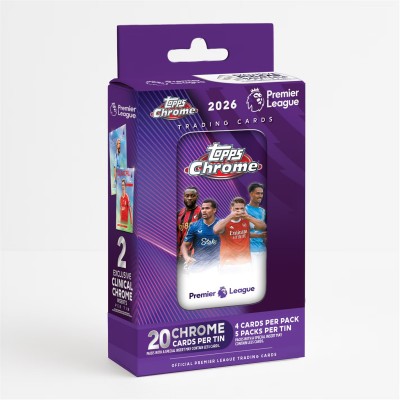Topps Premier League Chrome 2026 Tin Doboz