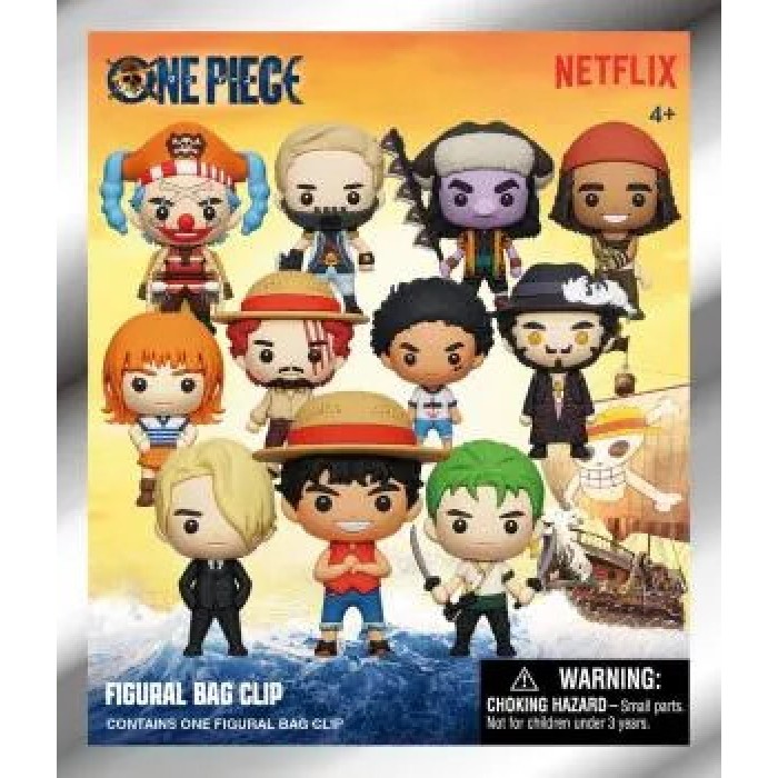 One Piece 3D Bag Clips Netflix Series 1 Mini figura