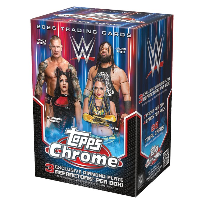 Topps WWE Chrome 2026 - Value Box doboz