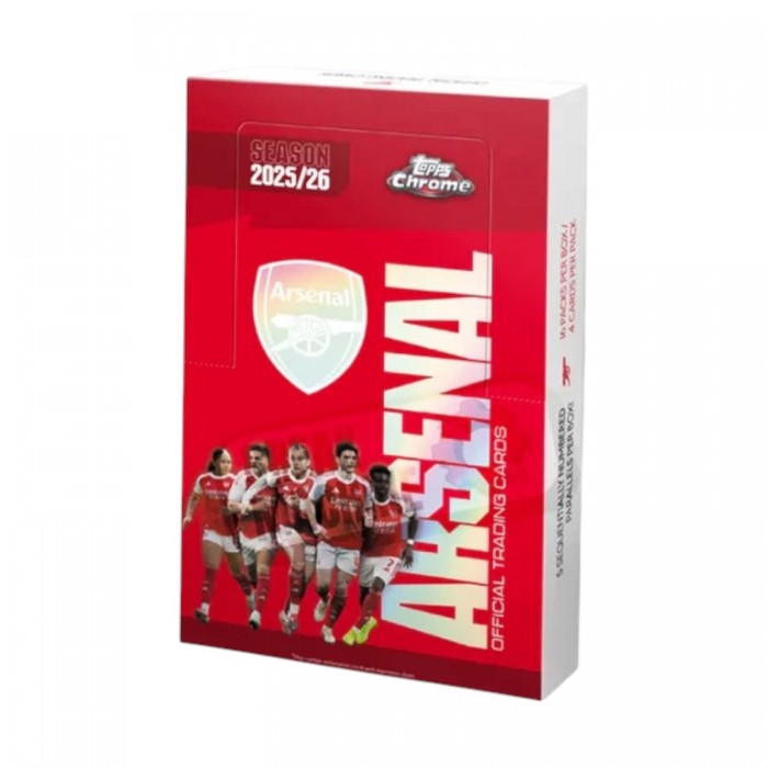 Topps Arsenal Chrome 2025-26 hobby doboz