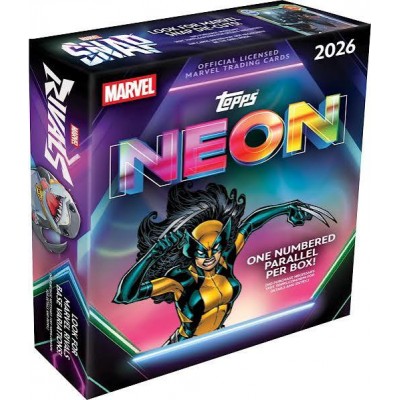 Topps Marvel Neon 2026 Megabox doboz